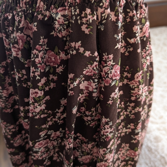 NWOT Off Shoulder Floral Maxi Dress Spring Cottagecore Festival Boho Western XS - Picture 12 of 16